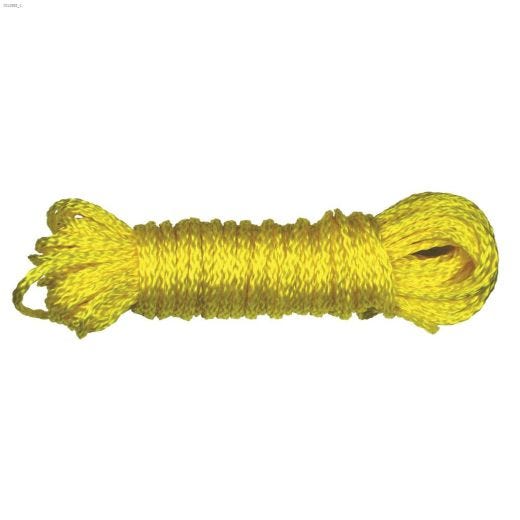 1\/4\" x 100' Yellow Hollow Braided Rope