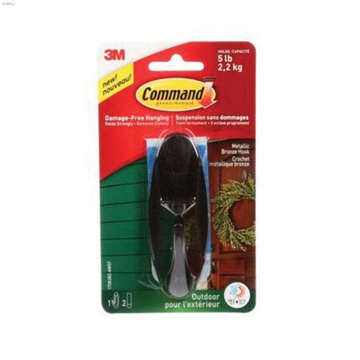 Command\u2122 Bronze Large Outdoor Designer Hook