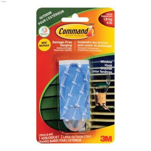 Command\u2122 Clear Large Outdoor Window Hook
