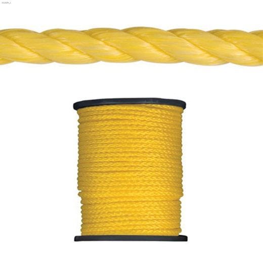 3\/8\" x 630' Yellow Twisted Rope