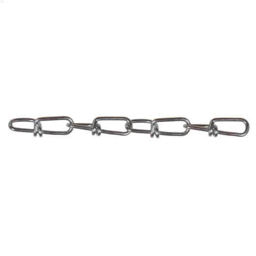 #2\/0 x 275' Zinc Plated\/Black Double Loop Chain