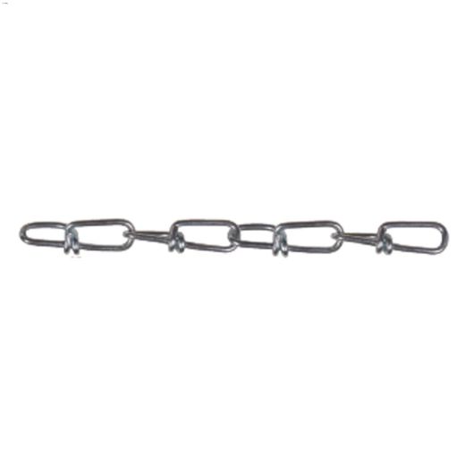 #1 x 425' Zinc Plated\/Black Double Loop Chain