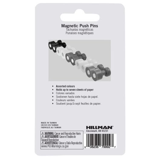 Magnetic Push Pin-10/Pack