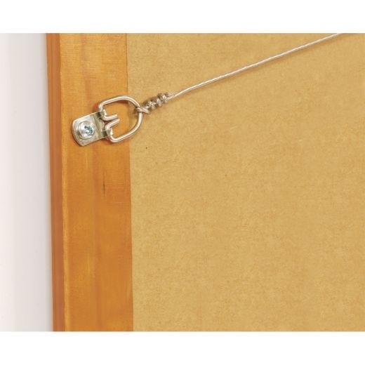 Small Zinc Flat D-Ring Hanger-4/Pack