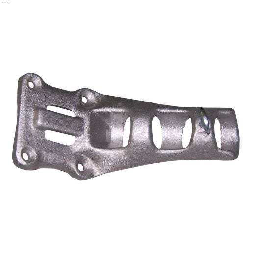 1\" Pole Silver Solid Cast Aluminum Bracket