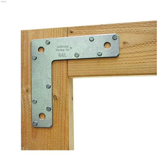 6\" x 1-1\/2\" x 6\" Galvanized Steel L Strap