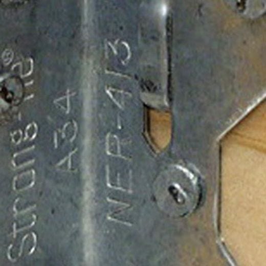 2-1\/2\" x 1-7\/16\" Galvanized Steel Framing Angle