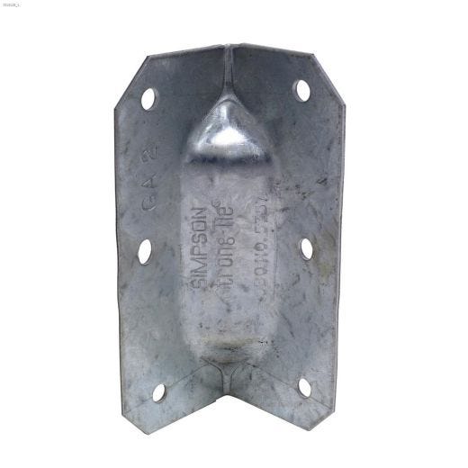 3-1\/4\" Galvanized Steel 2\" Gusset Angle