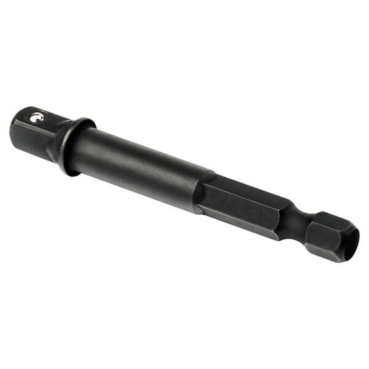 3" x 1/4 - 1/4" Black Oxide Socket Adapter