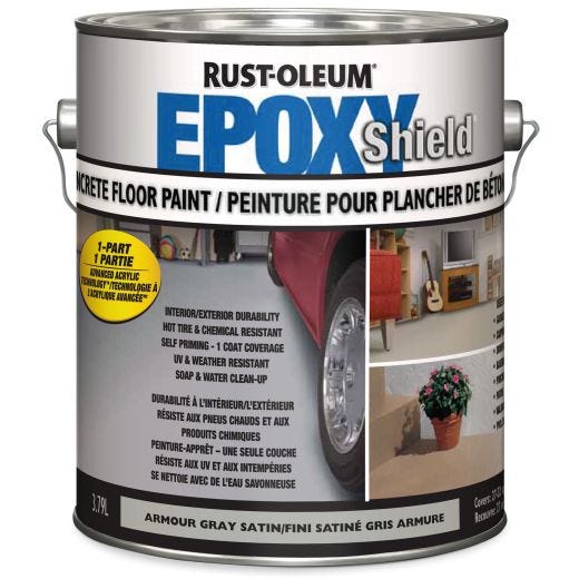 Epoxyshield 3.78 L Armour Gray Concrete Floor Paint