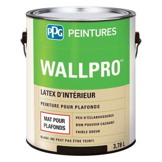 3.78 L Flat White Interior Latex Ceiling Paint