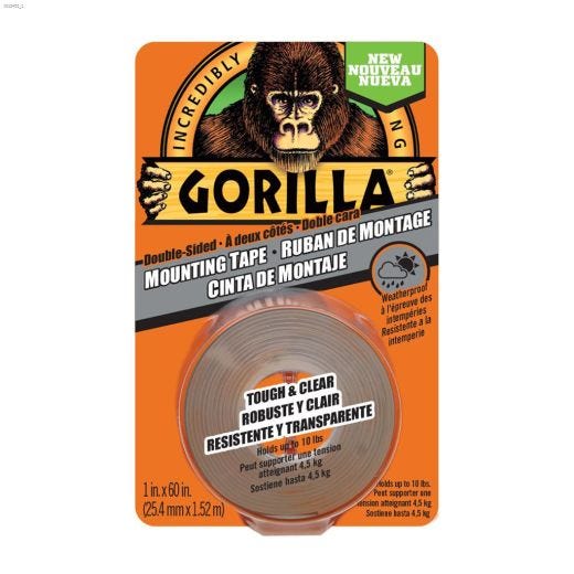 60\" x 1\" Gorilla Mounting Tape
