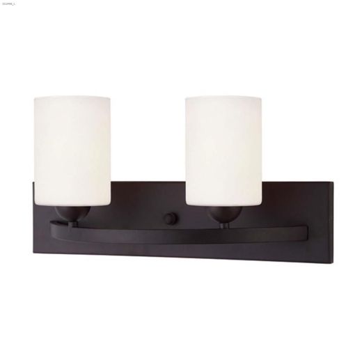 Hampton 2 Light 100 Watt Oil Rubbed Bronze Vanity Light