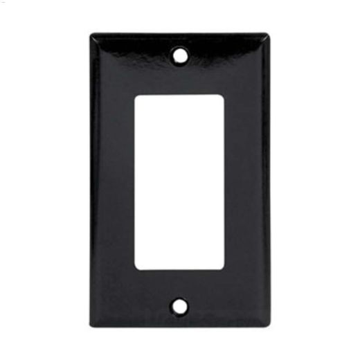 Black Thermoset (1) Decorator Wall Plate