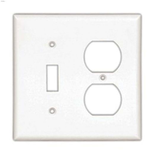 Ivory (1) Decorator (1) Toggle Switch Combination Wallplate