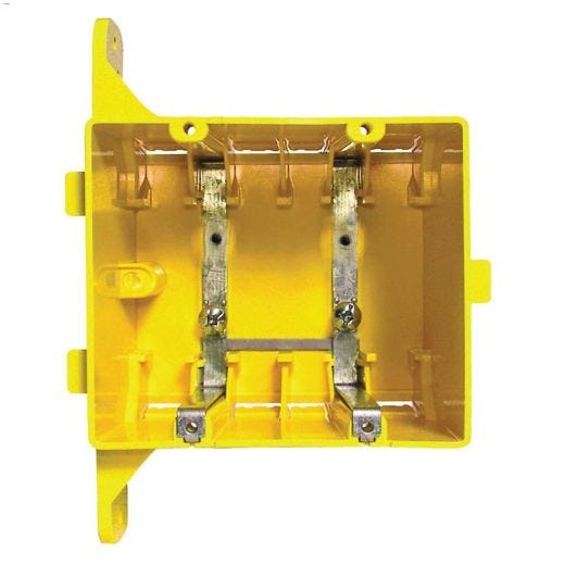 High-Strength Plastic Resin Double Gang Device Box