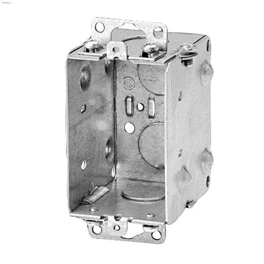 2\" x 3\" x 2-1\/2\" Metal Single Gang Device Box