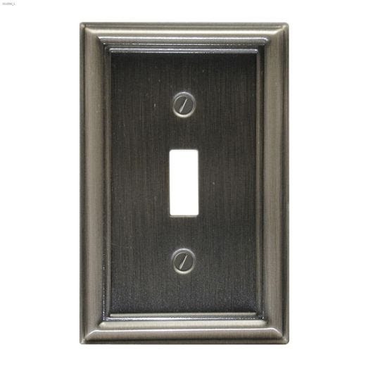 Pewter Metal (1) Toggle Wall Plate