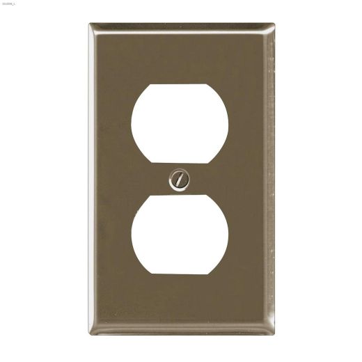 Satin Nickel Metal Duplex Wall Plate