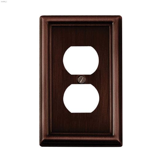 Oil Rubbed Bronze Metal Duplex Wall Plate