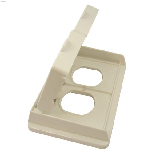 White PVC (1) Duplex Receptacle Cover
