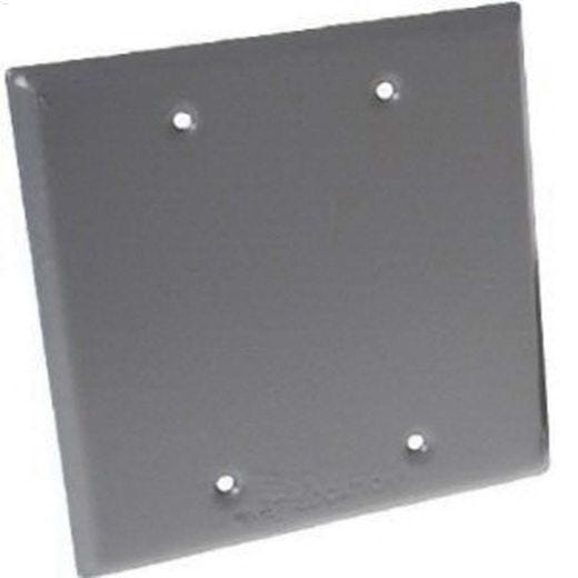 Raco Gray Rugged Metallic Blank Cover