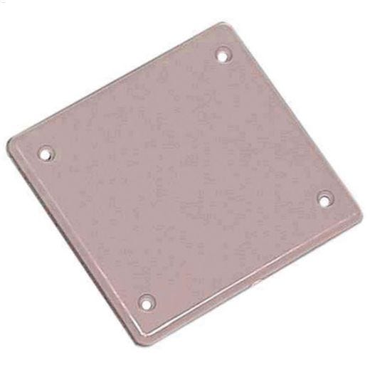Gray PVC Blank Double Box Cover
