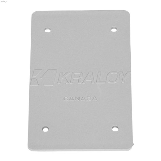 Gray PVC Blank Box Cover