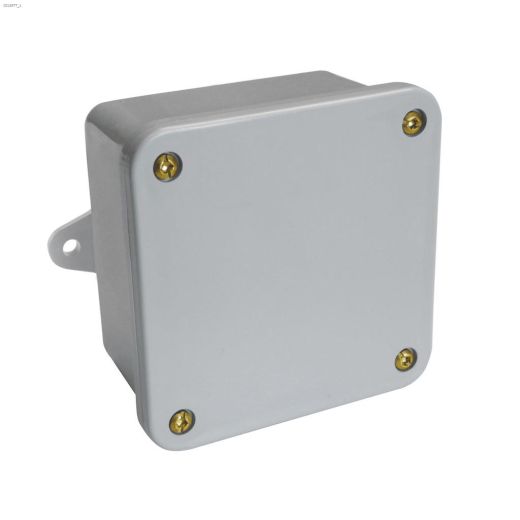4\" x 4\" x 2\" Gray PVC Junction Box