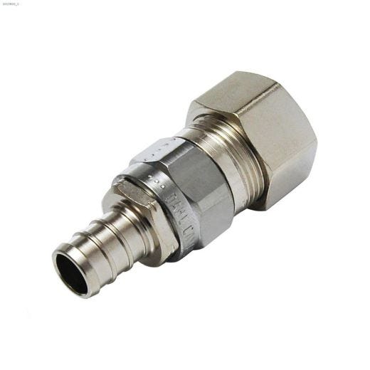 1\/2\" x 5\/8\" CrimPex x Compression Chrome Plated Adapter