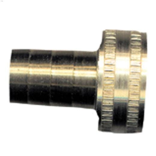 3\/4\" x 1\/2\" Female Hose Nut x Barb Brass Garden Hose Adapter