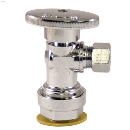 1\/2\" Push-Fit x 3\/8\" Compression Angled Supply Stop
