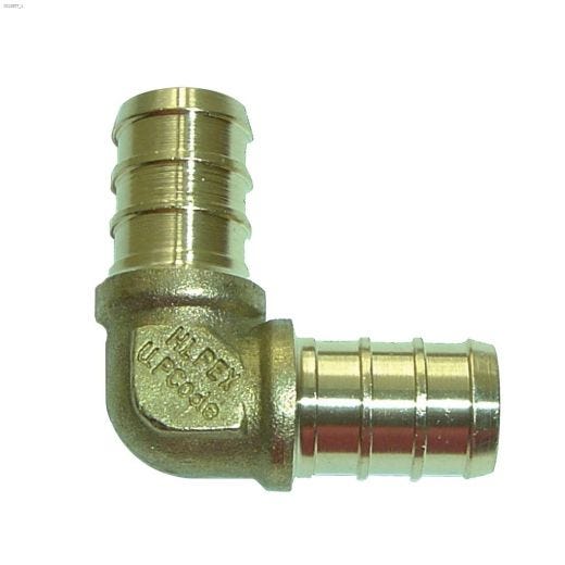 1\/2\" Barb Brass 90 Degree Elbow