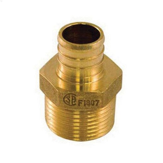 3\/4\" x 1\/2\" Barb x MPT Brass PEX Adapter