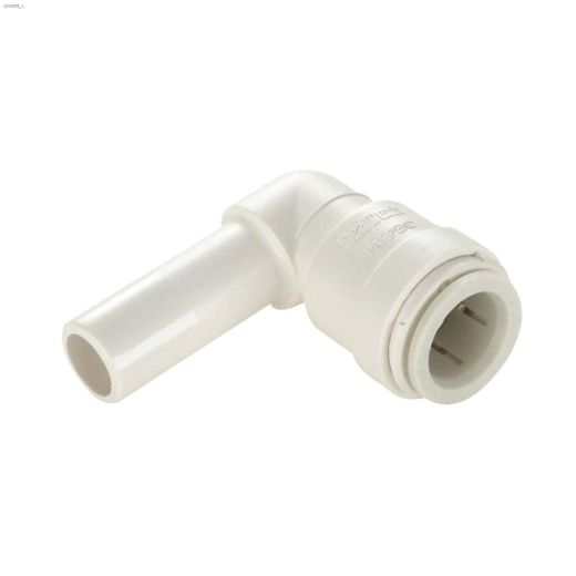 1\/2\" Off-White Polysulfone Quick Connect Stackable Elbow