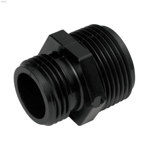 1\" MNPT x Hose Black Garden Hose Adapter