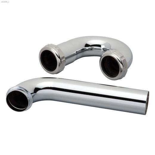 1-1\/4\" Chrome Plated 22 Gauge P-Trap