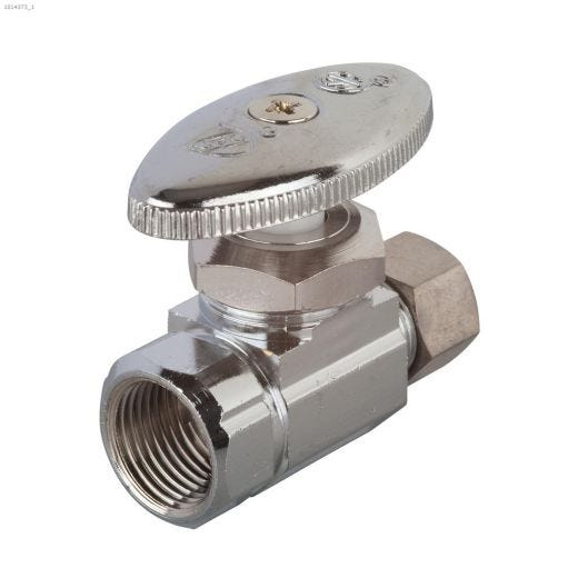 M-Line 3\/8\" Compression x 3\/8\" FIP Straight Shut-Off Valve