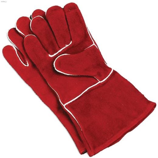 Red Leather Universal Gloves