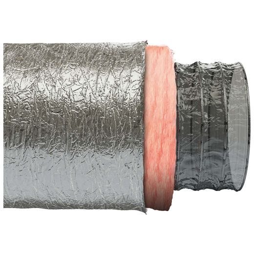 6" x 25' Silver Insulated Air Duct