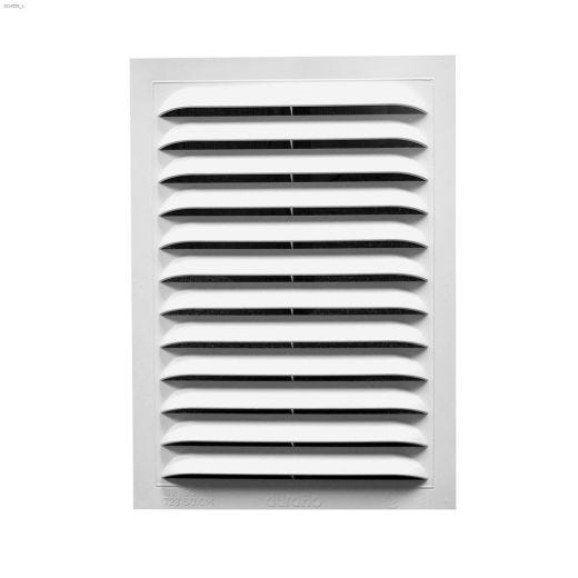 Duraflo 12\" x 18\" x 0.87\" White Rectangle Gable Vent