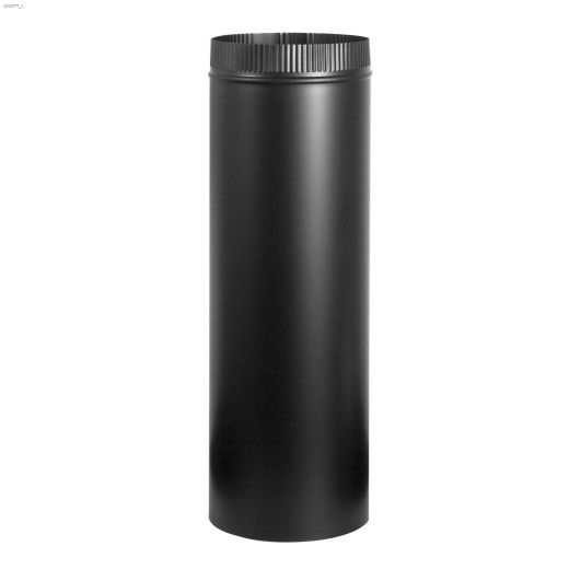 8\" x 24\" Matte Black Stove Pipe