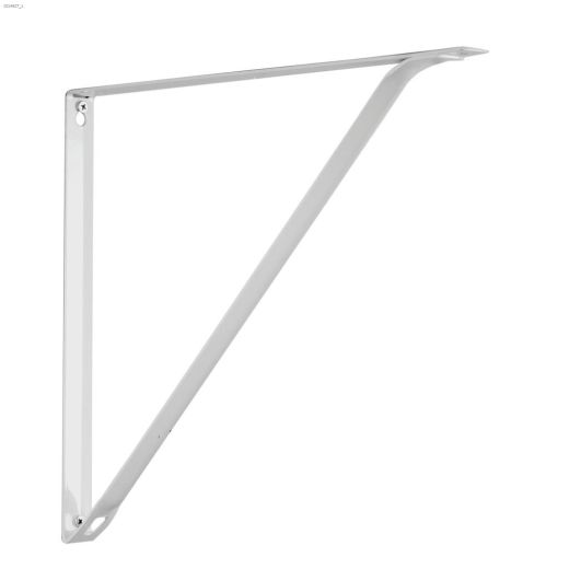 15\" x 1\" x 15\" White Steel Shelf Bracket