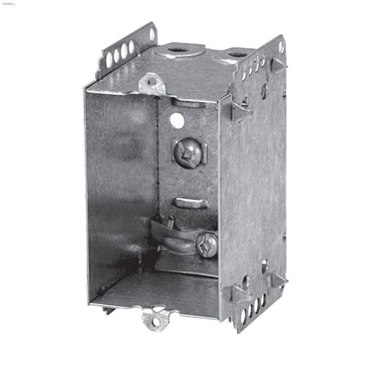 2\" x 3\" x 2-1\/2\" Rugged Metallic LLEU Single Gang Device Box