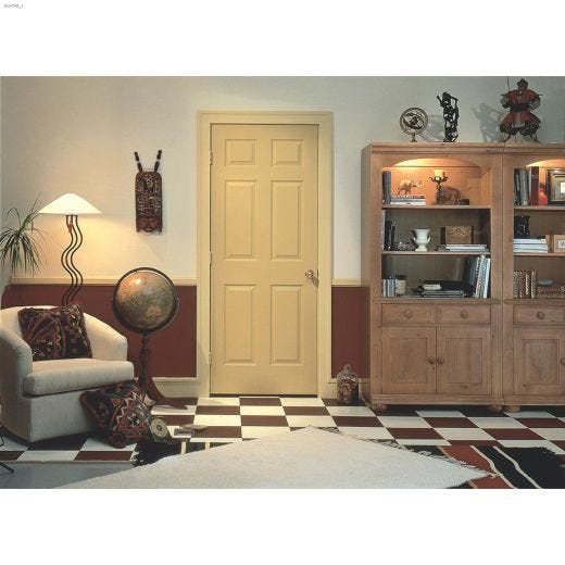 30" x 80" 6-Panel Safe N' Sound Interior Door