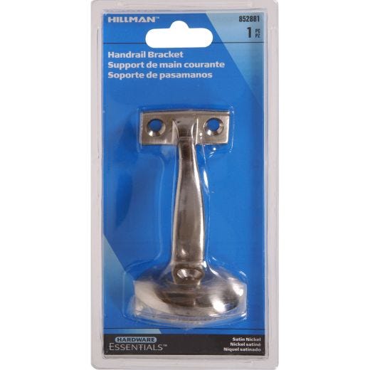 Support pour rampe ornemental en nickel satiné-1/paquet