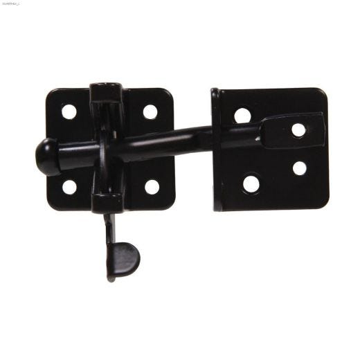 Black Self-Adjusting Gate Latch