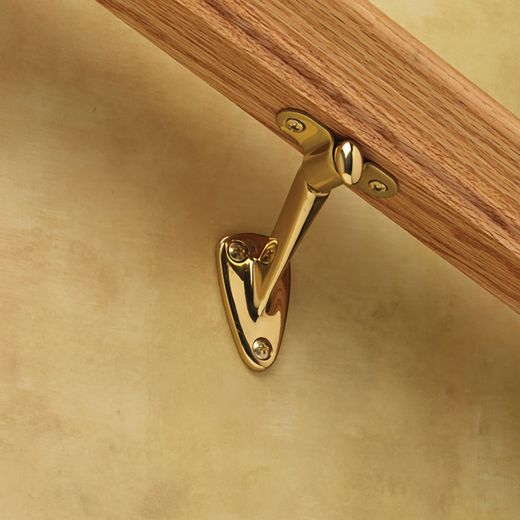 Brass Extended Neck Handrail Bracket