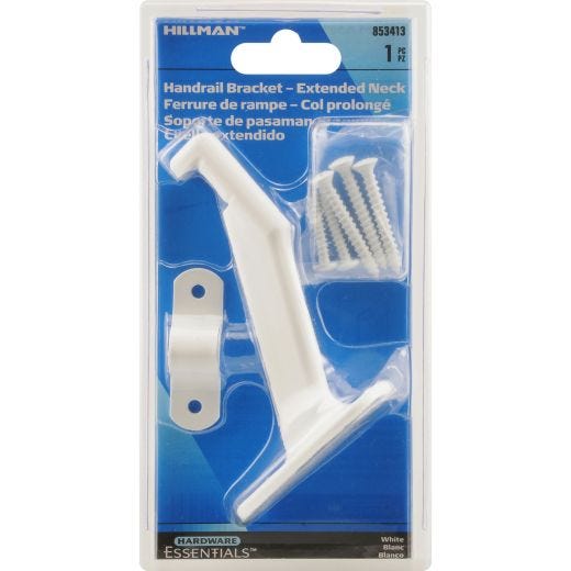 Support pour rampe à col étendu blanc