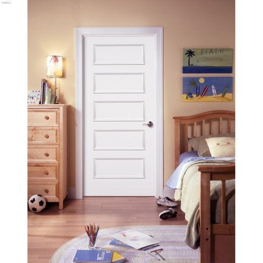 Porte Riverside dans son Cadre 30" x 80"